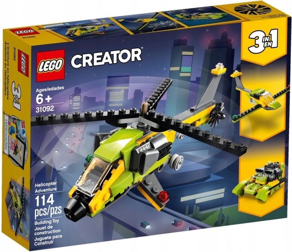 LEGO CREATOR Przygoda z helikopterem 31092