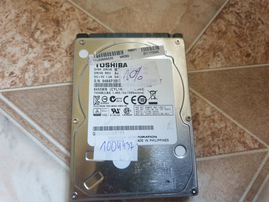 dysk twardy Toshiba 750GB