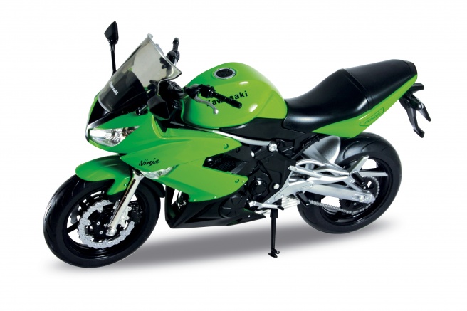 WELLY KAWASAKI NINJA 650R 1:10 MOTOCYKL USZKODZONY