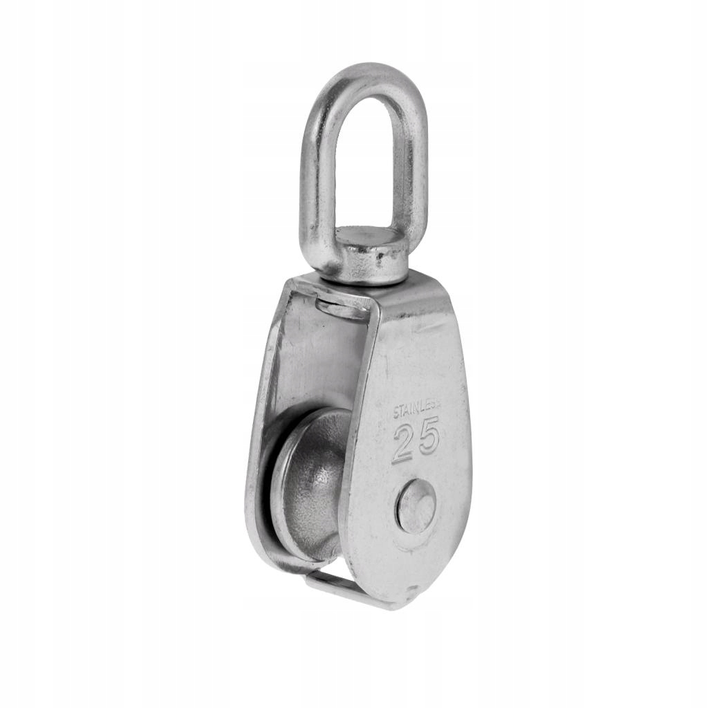 Heavy Duty Stainless Steel Swivel Eye Single Sheave Rope Pulley Block M25