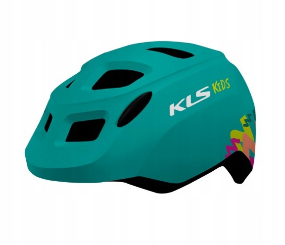 Kask rowerowy dziecięcy KLS ZigZag 022 turquoise S