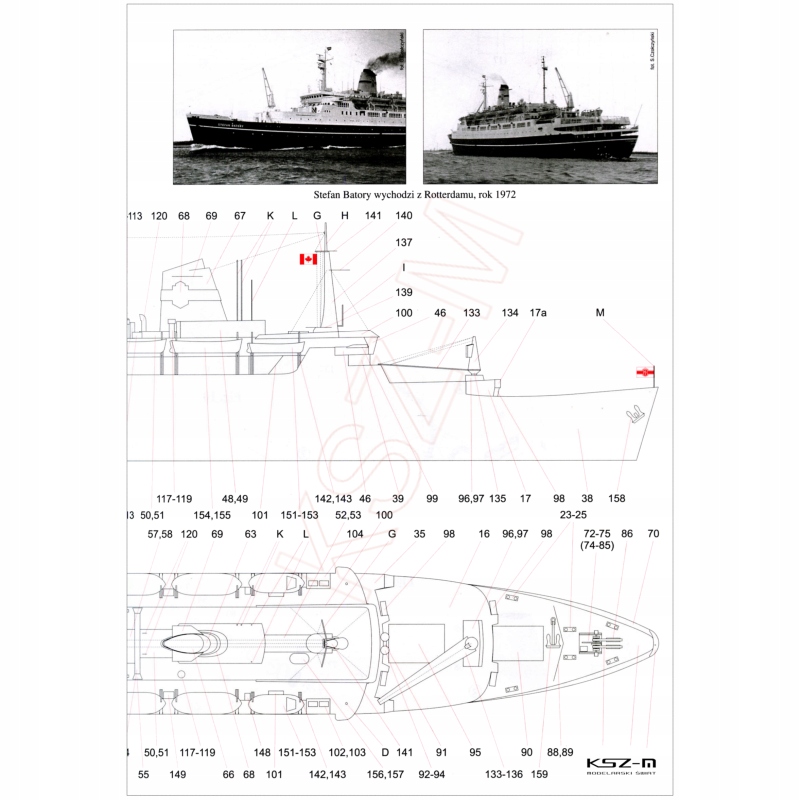 Купить АО-089 - Польский трансатлантический лайнер СТЕФАН БАТОРИЙ 1:400: отзывы, фото, характеристики в интерне-магазине Aredi.ru