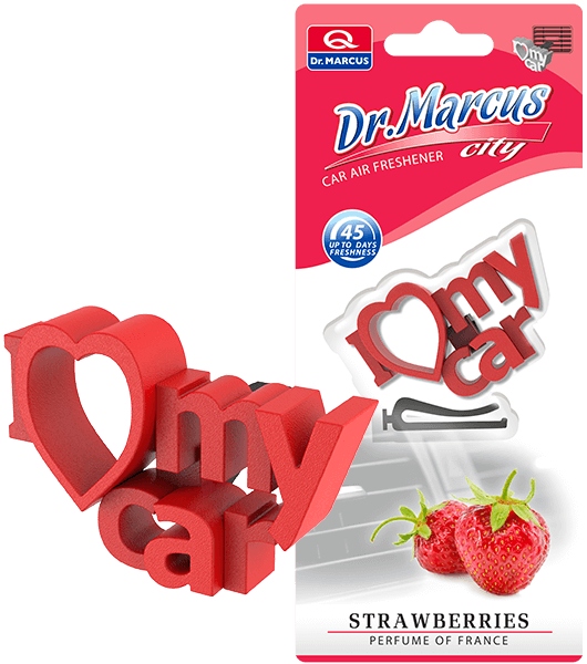 Dr.Marcus City - I love my car Zapach Strawberry