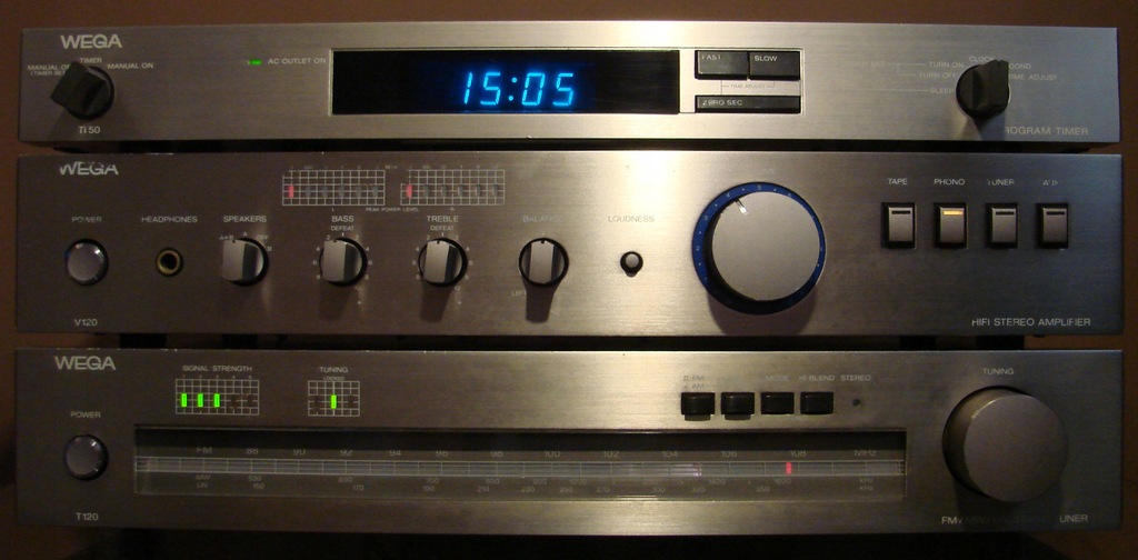 WEGA V120 + T120 + Ti50 - SONY WIEŻA VINTAGE 1981
