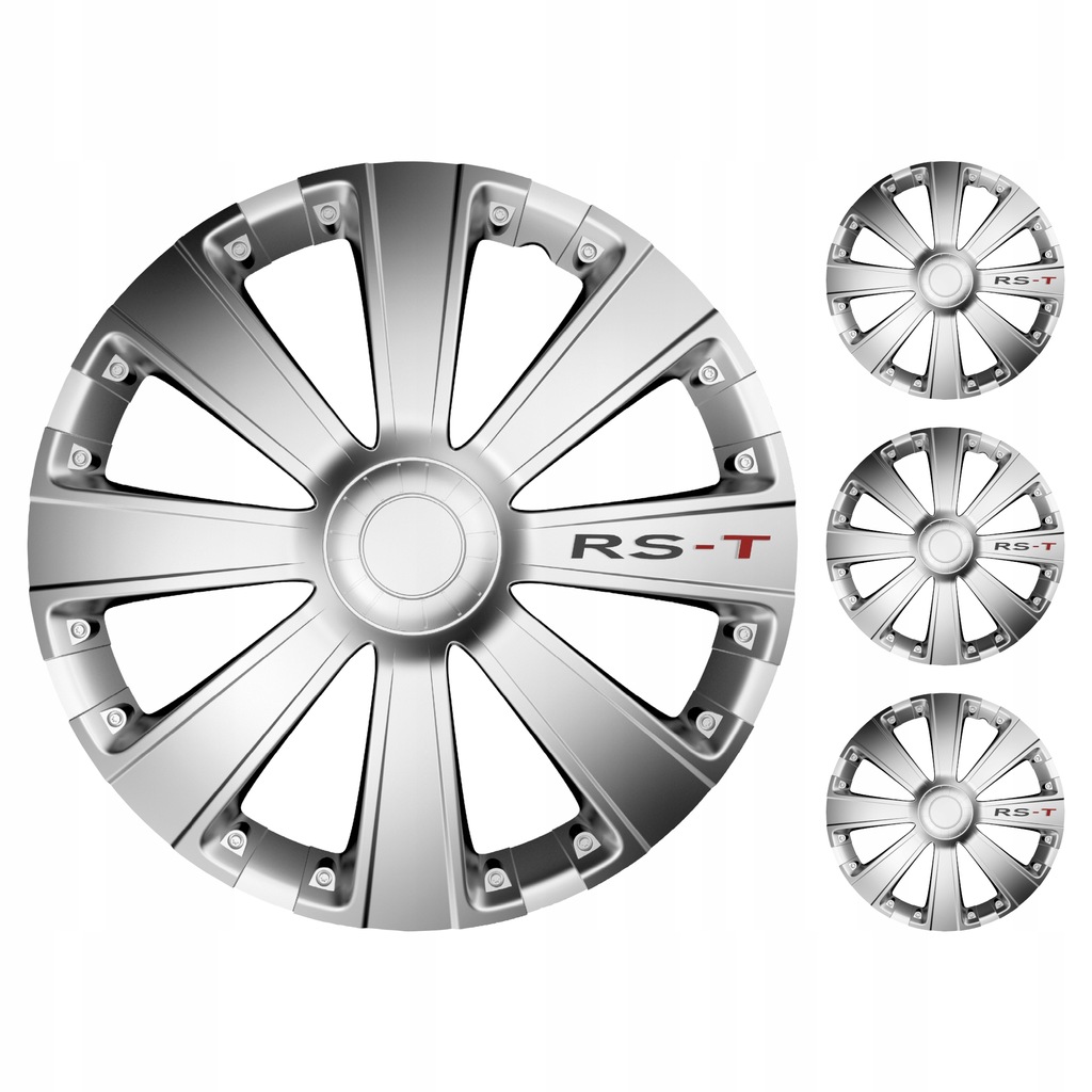 Kołpaki samochodowe RS-T Silver 15 cali