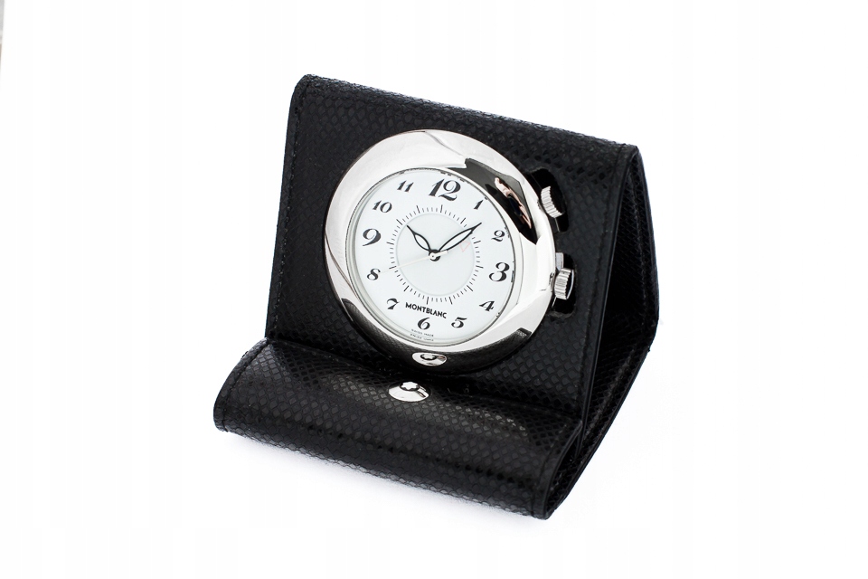 MONTBLANC TRAVEL ALARM CLOCK QUARTZ 7056 45MM/BOX