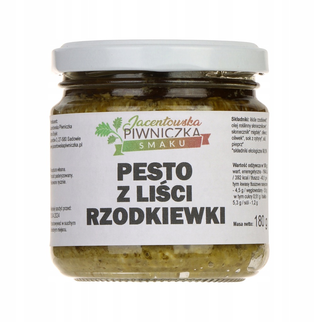 Pesto z liści rzodkiewki 180 g Jacentowska Piwnicz
