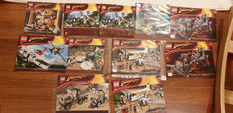 Lego Indiana Jones 7199, 7121, 7623, 7628, 7626