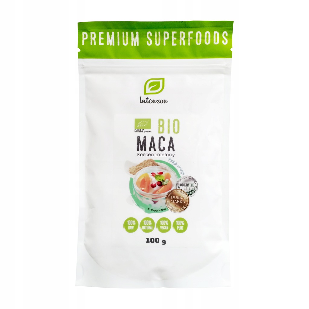 Intenson Bio Maca Korzeń Mielony Proszek 100g