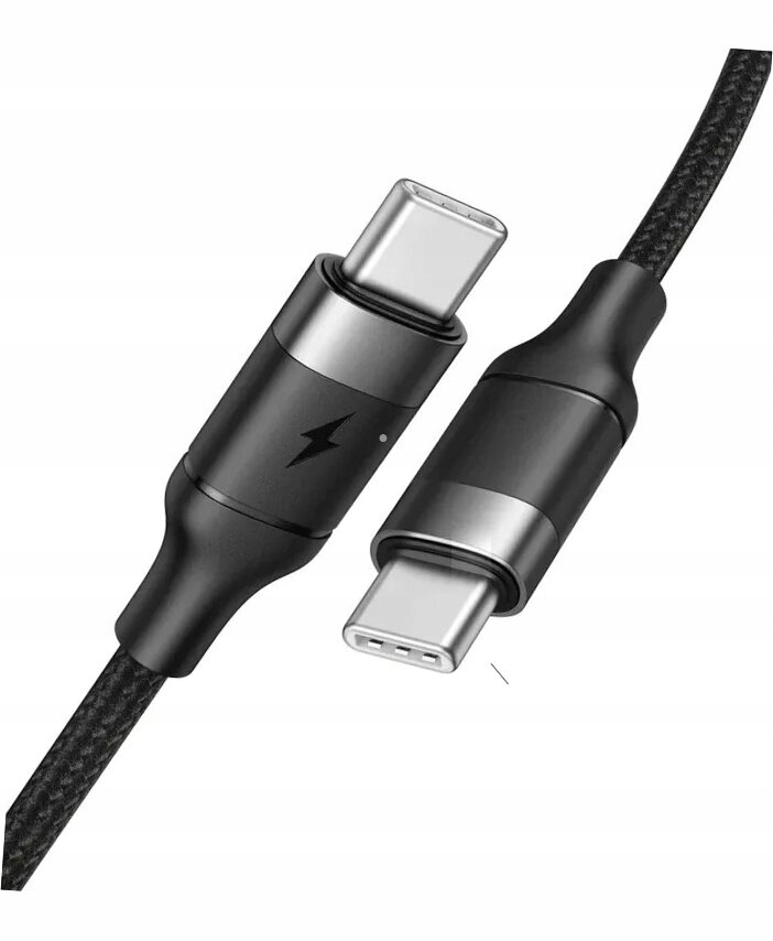 Kabel Typ C do Typ C PD 5A 100W CC02 1,5 m czarny