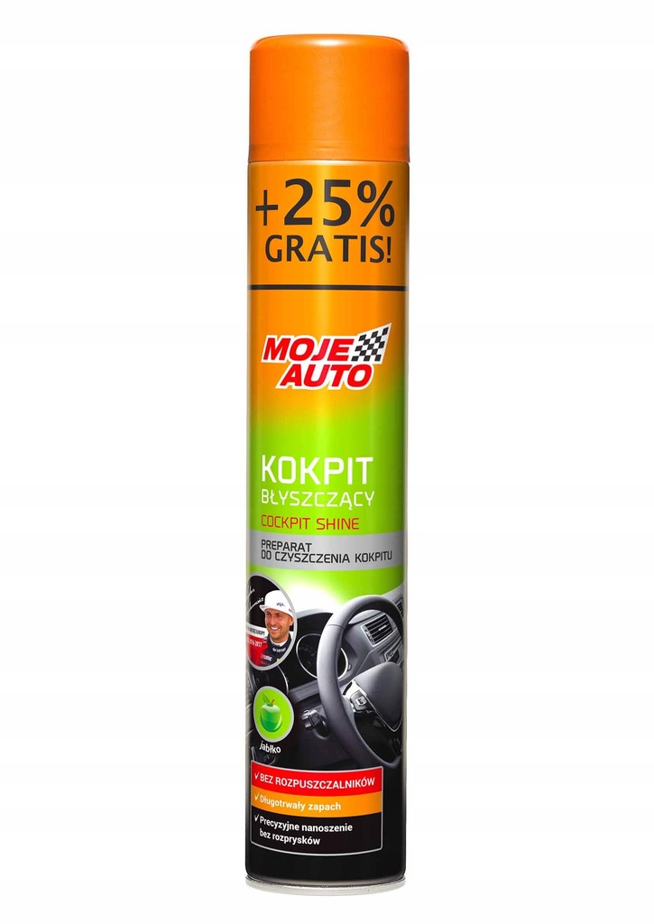 MOJE AUTO KOKPIT BŁYSZCZĄCY JABŁKO 750ml POŁYSK