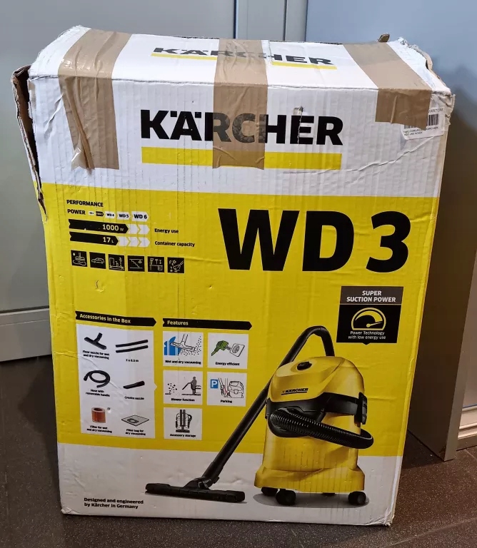 ODKURZACZ KARCHER WD3 JAK NOWY