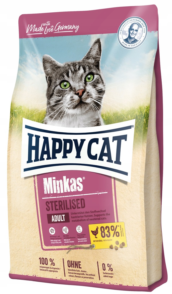 HAPPY CAT MINKAS STERILISED ADULT 1,5 KG