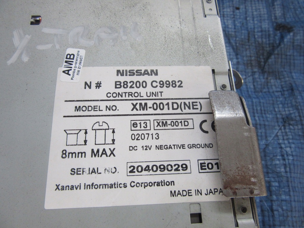 Nissan XTrail T30 2004 RADIO 8222372959 oficjalne