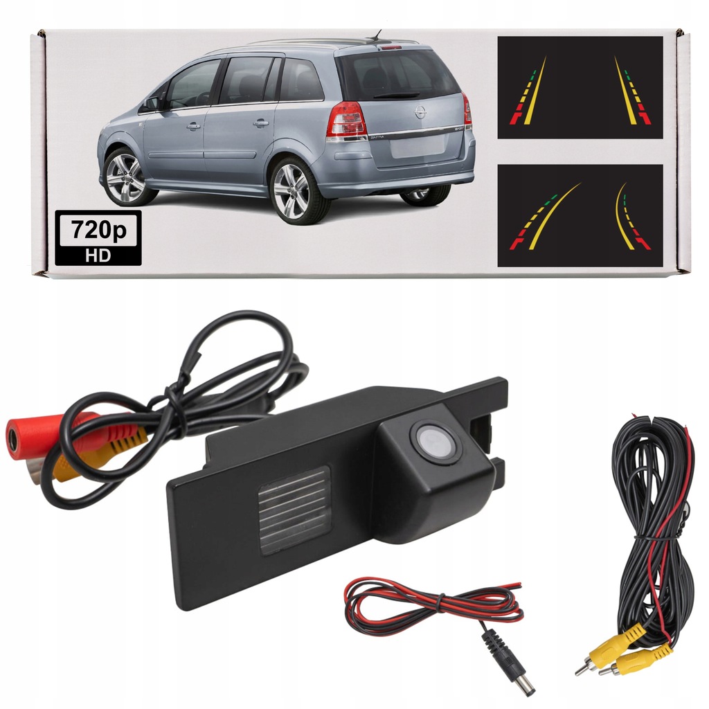 OPEL ZAFIRA 05-14 KAMERA COFANIA FULL HD Z LAMPĄ TABLICY DYNAMICZNE LINIE