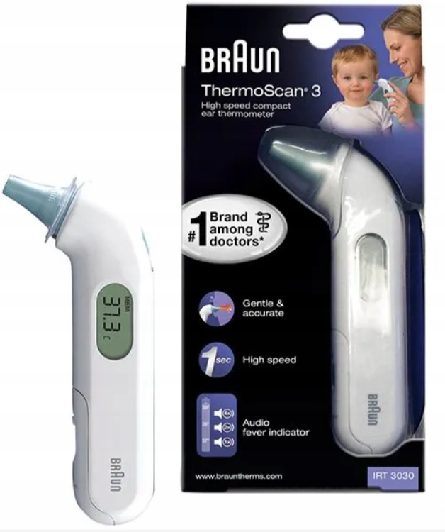 Braun ThermoScan IRT3030WE Termometr do ucha