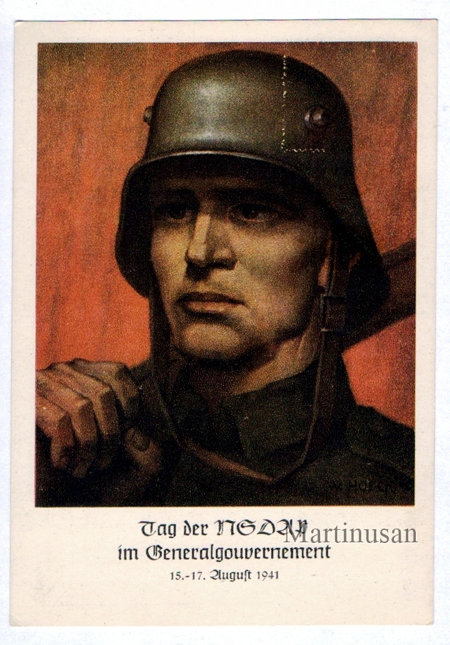 ROCZNICA NSDAP w GG - pieczęć gapa Kraków [1941]