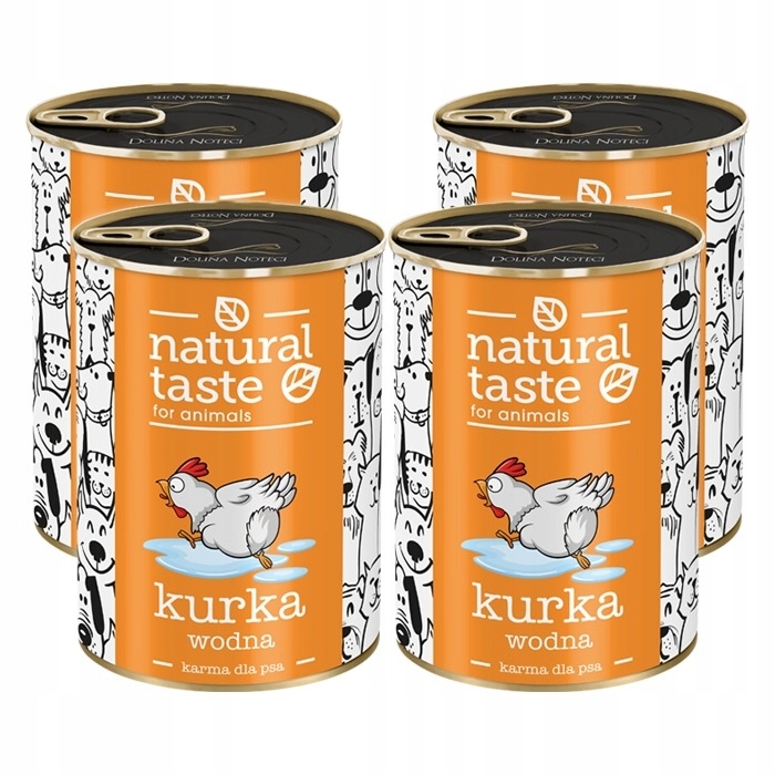 Natural Taste dla psa Kurka Wodna 400g x 4