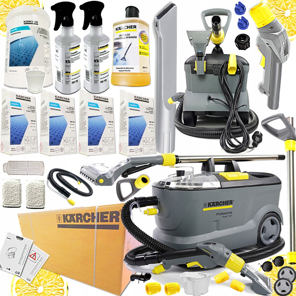 ODKURZACZ PIORĄCY KARCHER PUZZI 10/1 + RM 519 XXXL