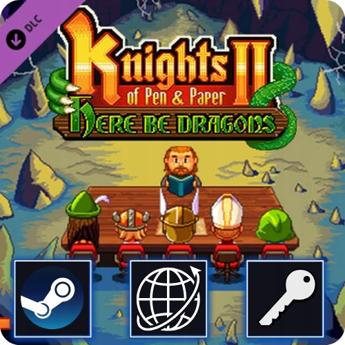 Knights of Pen and Paper 2 - Here Be Dragons DLC (PC) Steam Klucz Global