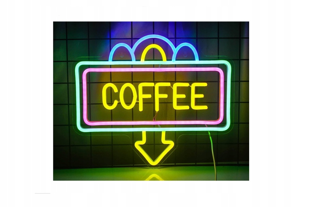 Neon led usb na ścianę znak Coffee Duży - 13411460512 - oficjalne ...