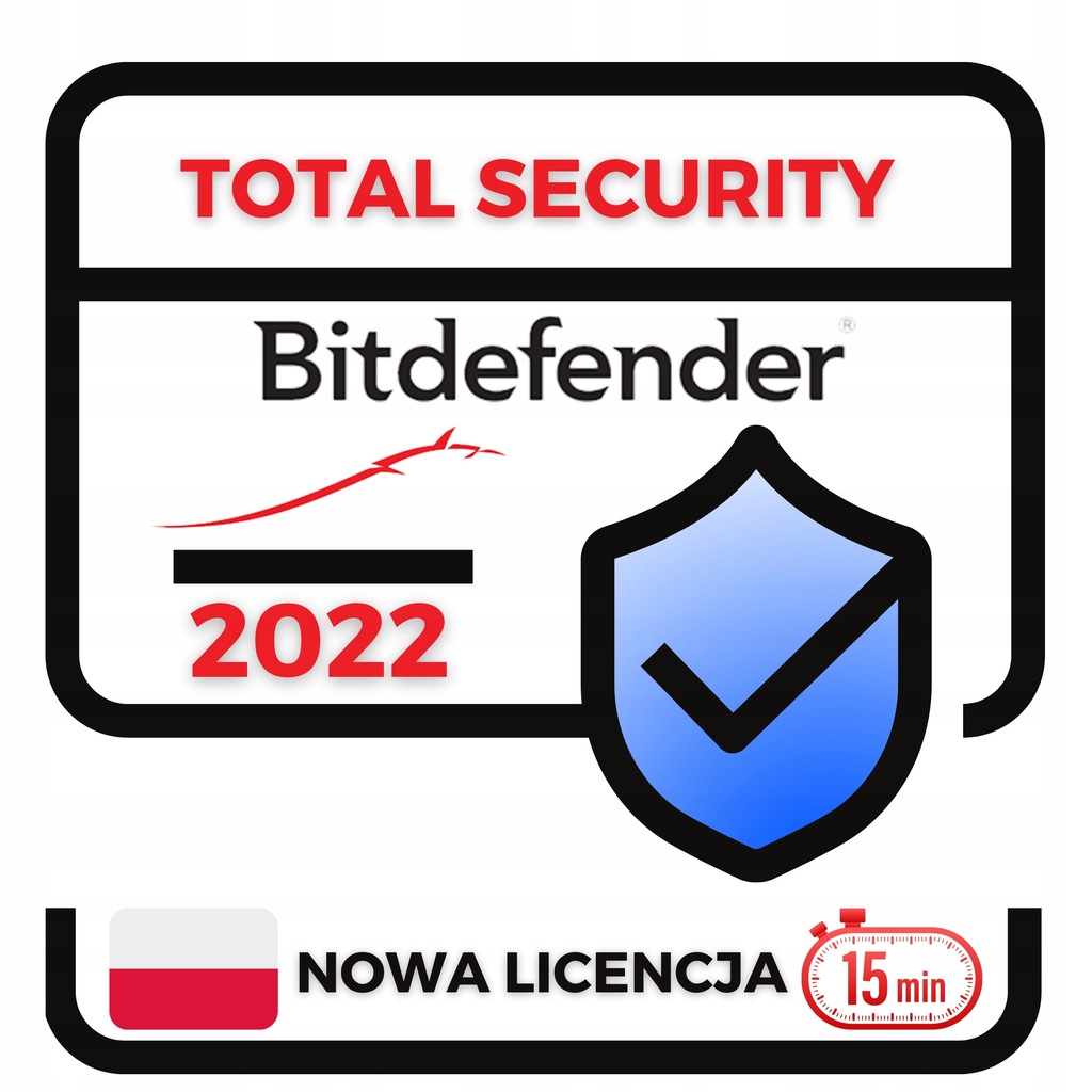 Bitdefender Total Security 2022 10 st. / 2 lata