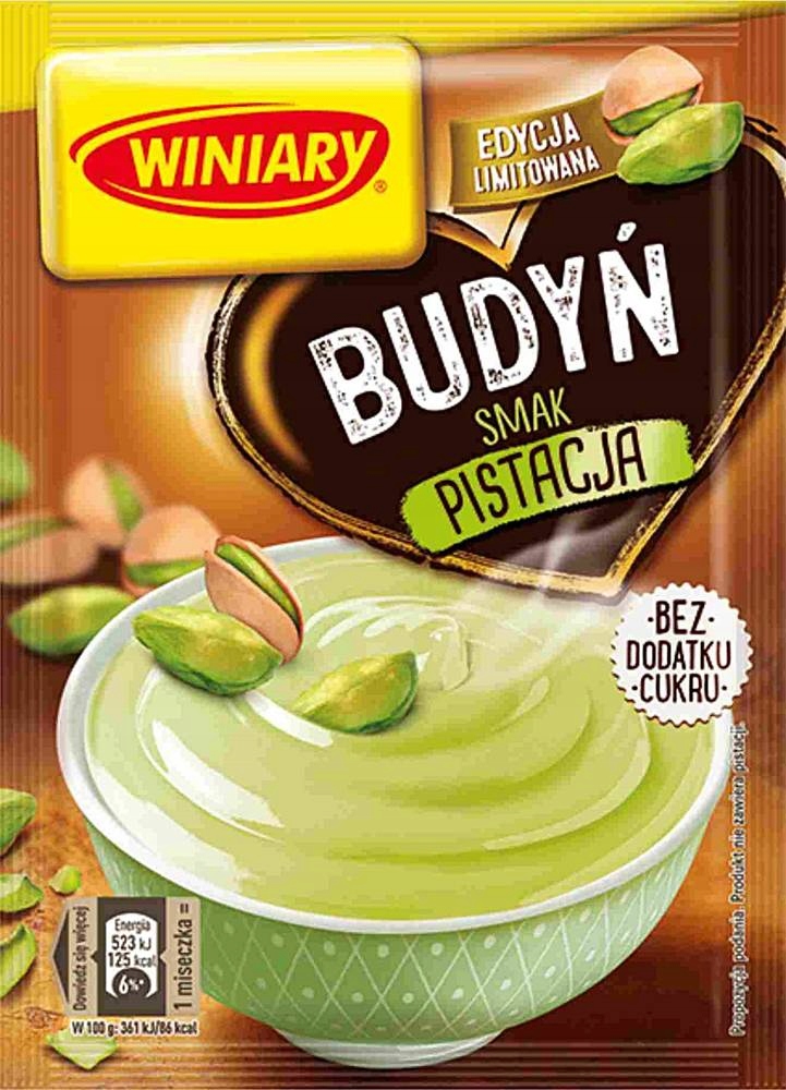 BUDYŃ Winiary PISTACJOWY Bez Cukru EDYCJA LIMI 35g