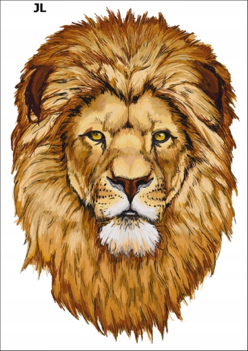 PK16JL Tatuaże tymczasowe LEW lwy zwierzęta ZOO