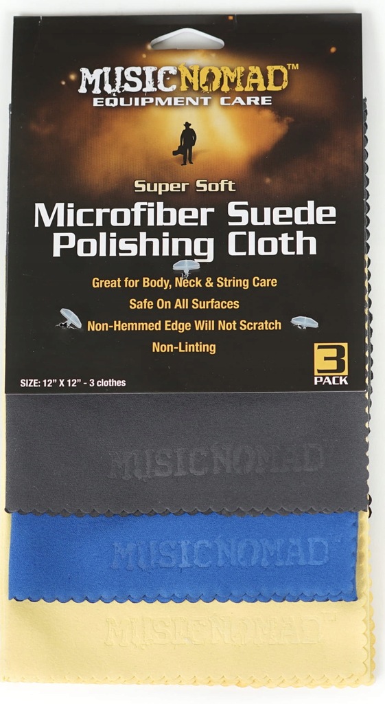 Szmatka do Gitary - Music Nomad Suede Polishing Cloth 3-Pack MN203