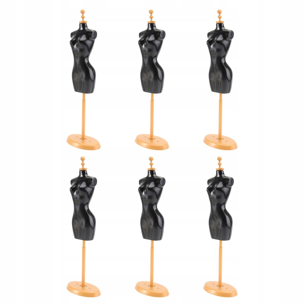 Jewelry Holder Doll Mannequin Dress Stand 6 Pcs