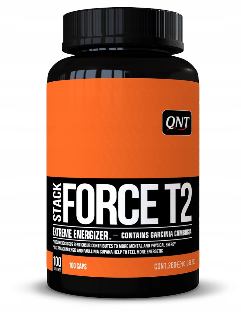 QNT Stack Force T2 Mega Mocny Spalacz Termogenik 100kaps DATA