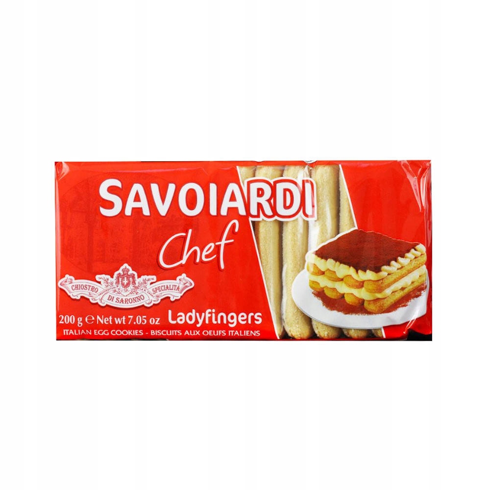 Savoiardi Chef Ladyfingers biszkopty włoskie 200g 11870774638