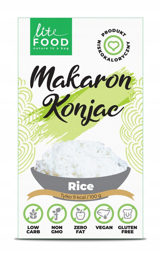 LITEFOOD MAKARON KONJAC RICE 300G WEGE KETO FIT