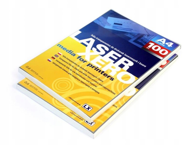 Folia do drukarek atramentowych bezbarwna Argo A4 100mic 50ark 413025