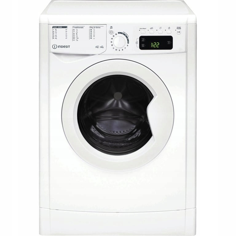 Indesit EWDE 751451 W EU N pralko-suszarka Wolnostojący Od przodu Biały