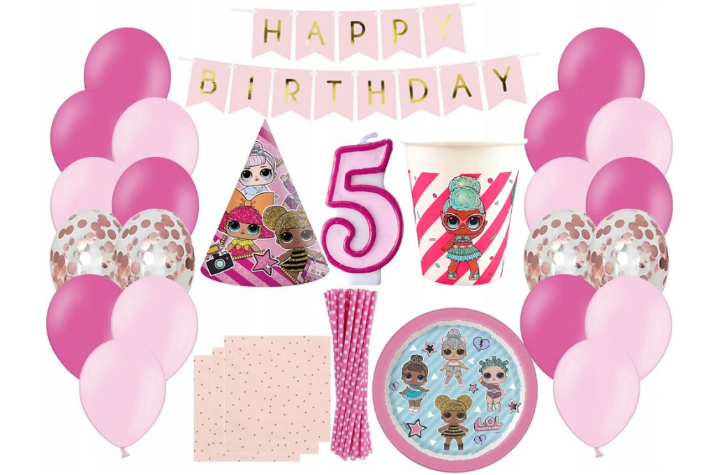 ZESTAW LOL Surprise 5 Urodziny lub od 1-9 urodzin