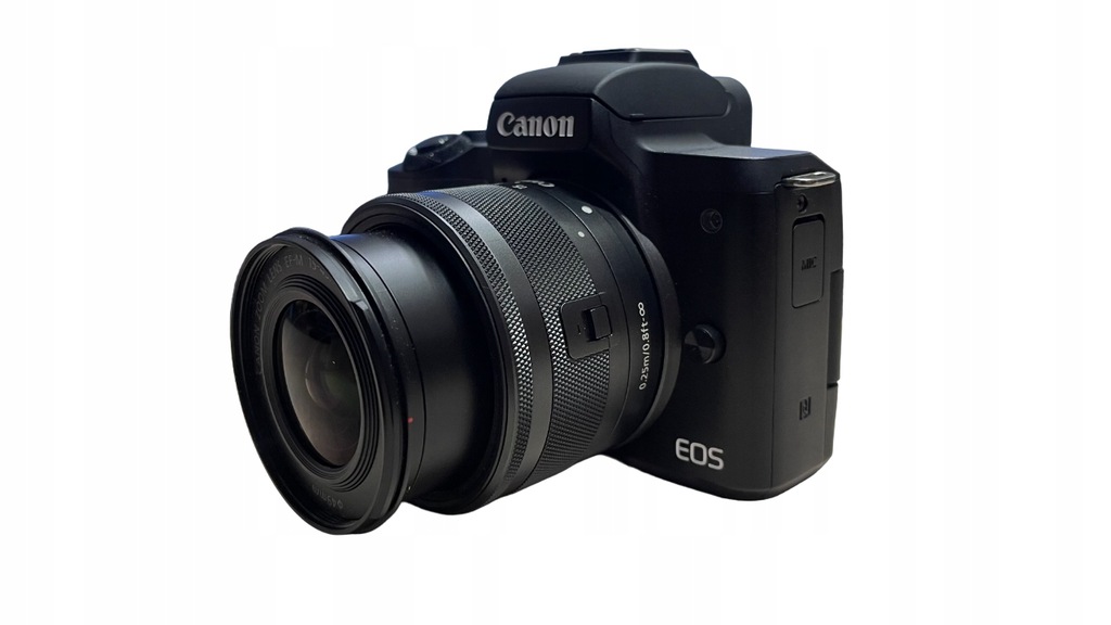 Aparat fotograficzny bezlusterkowiec Canon EOS M50 + obiektyw 15-45mm