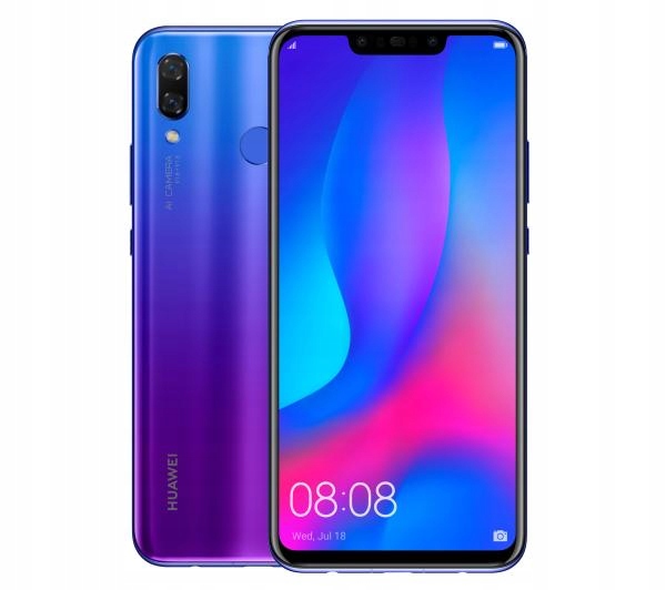 Smartfon Huawei Nova 3 (purpurowy) 128 GB 6.3''