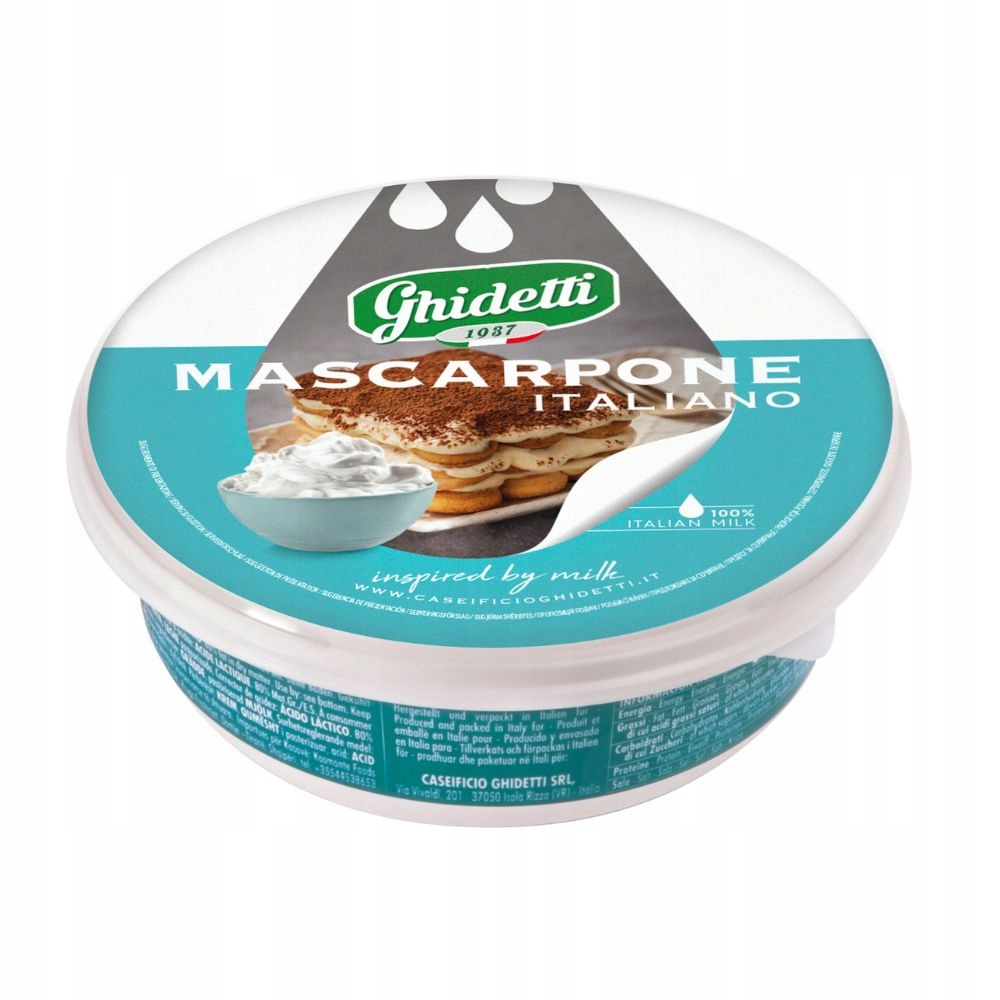 ser Mascarpone 500g Ghidetti włoski jakość premium