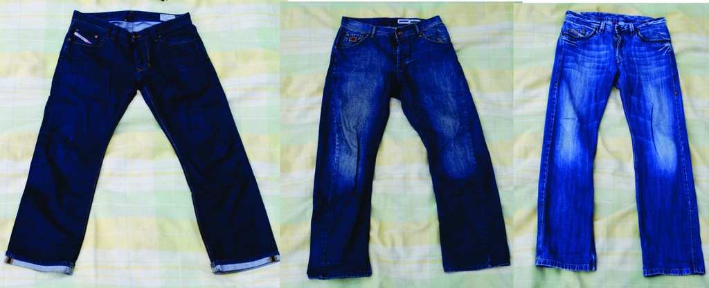 Zestaw spodni Jeansy Diesel Volcom jak Stussy,