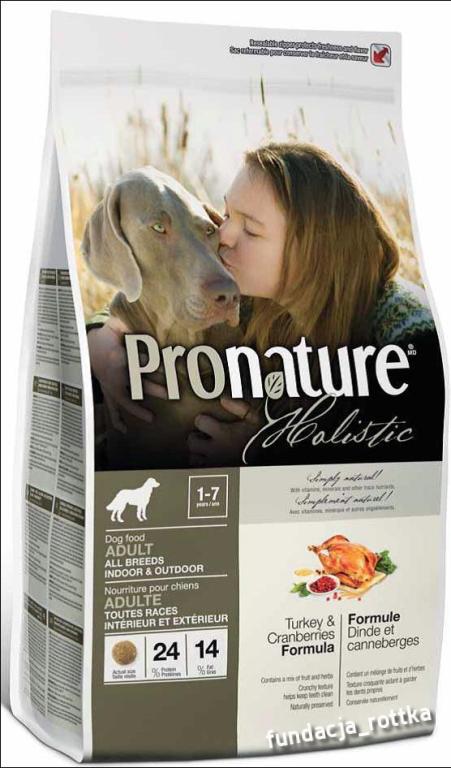 Pronature Holistic Dog Turkey & Cranberries 340g