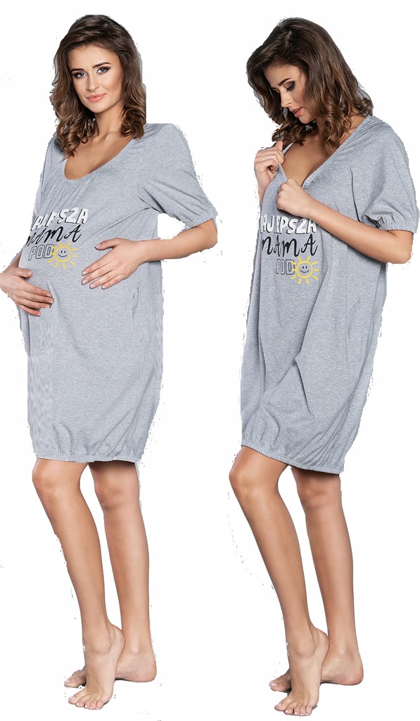 Koszula ciążowa MAMA XL Melanż ITALIAN FASHION