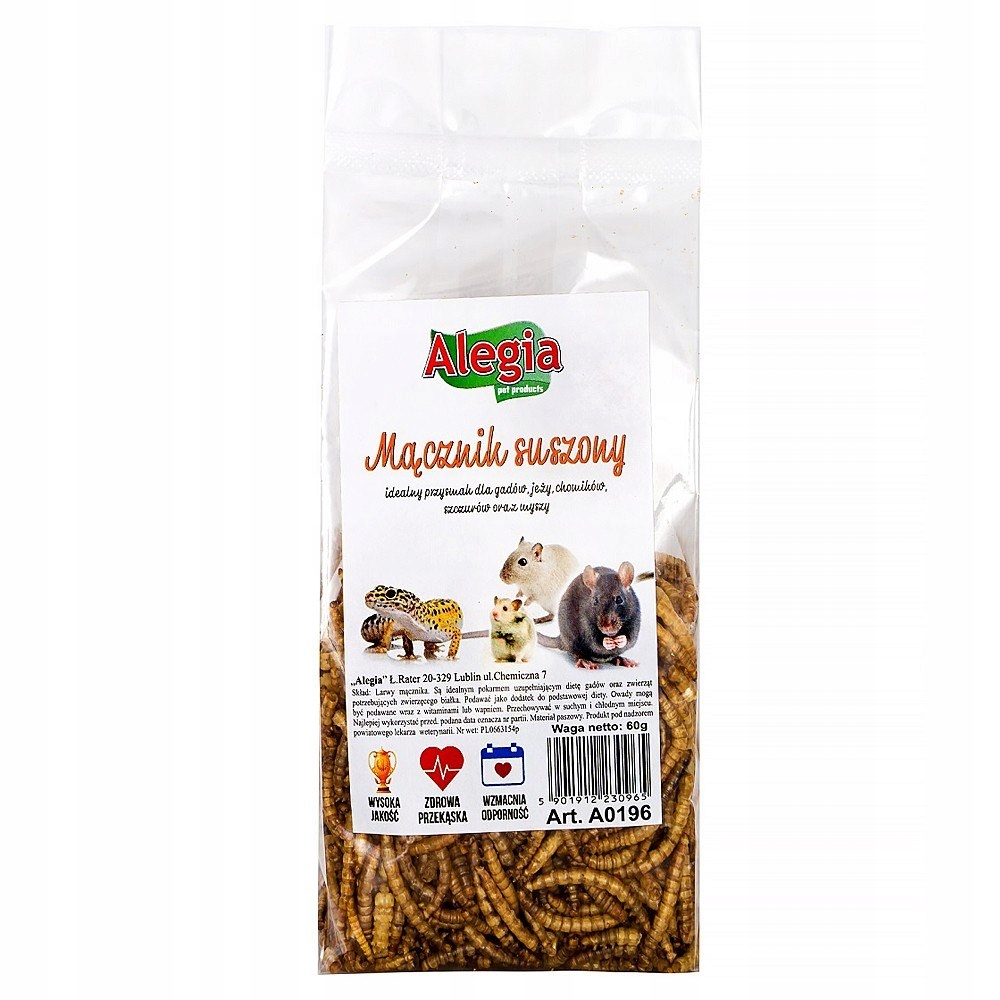 Alegia - larwy mącznika 60g