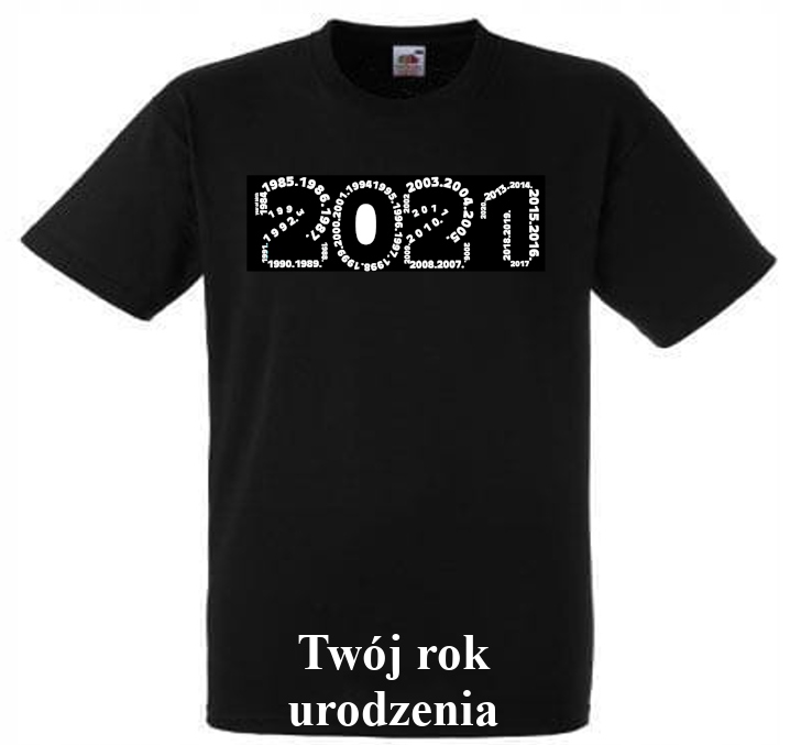 Koszulka nowy rok 2021 twój rok ur SPRAWDŹ polecam