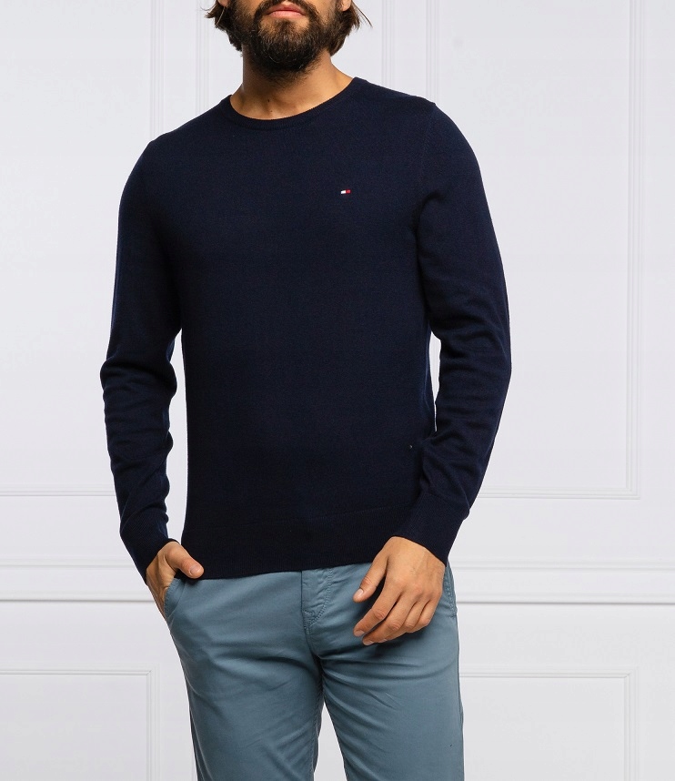 TOMMY HILFIGER CLASSICS SWETER MĘSKI XXL GRANATOWY