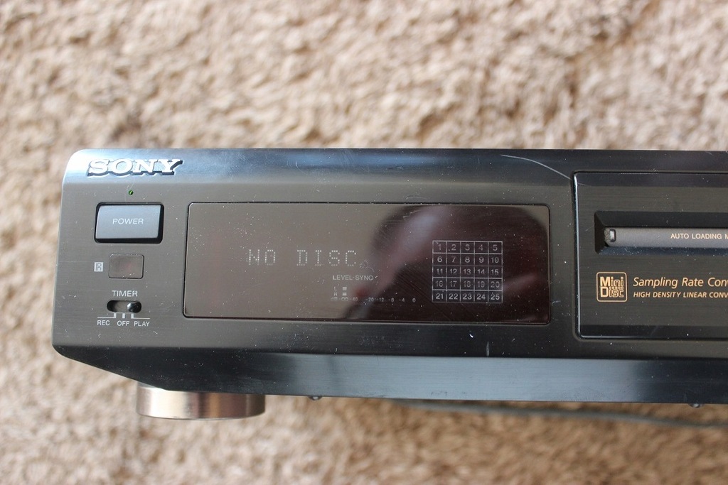 Odtwarzacz MiniDisc Sony MDS JE500 czarny