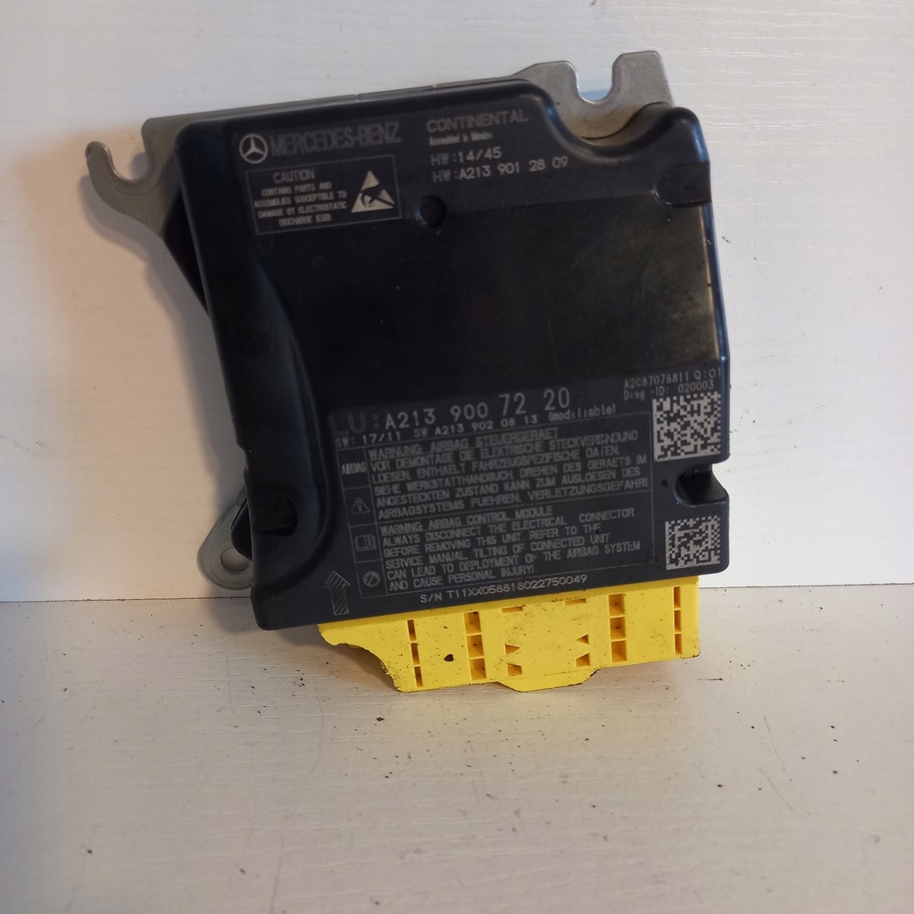 W213 MODUŁ STEROWNIK SENSOR AIRBAG A2139007220 12560183672