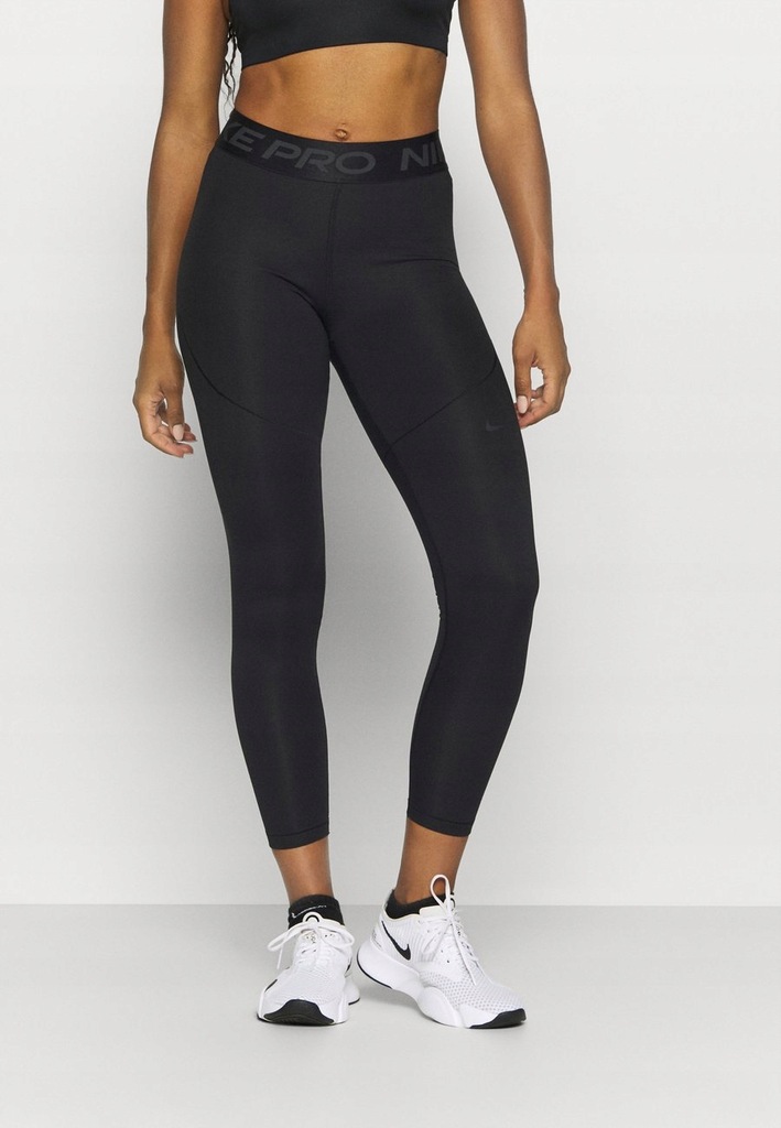 NIKE CZARNE LEGGINSY SPORTOWE DAMSKIE LOGO S BAB