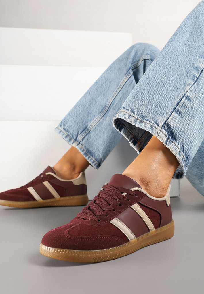 Renee Bordowe Sneakersy damskie 36