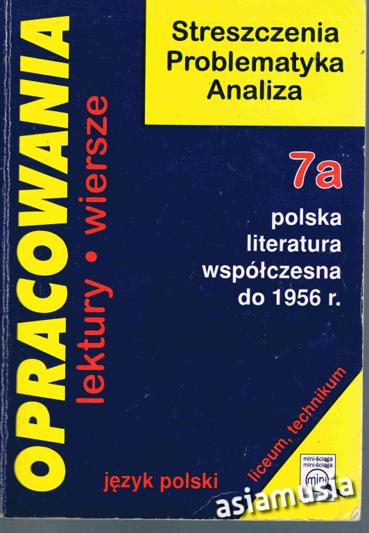 POLSKA LITERATURA WSPÓŁCZESNA DO 1956 OPRACOWANIA.